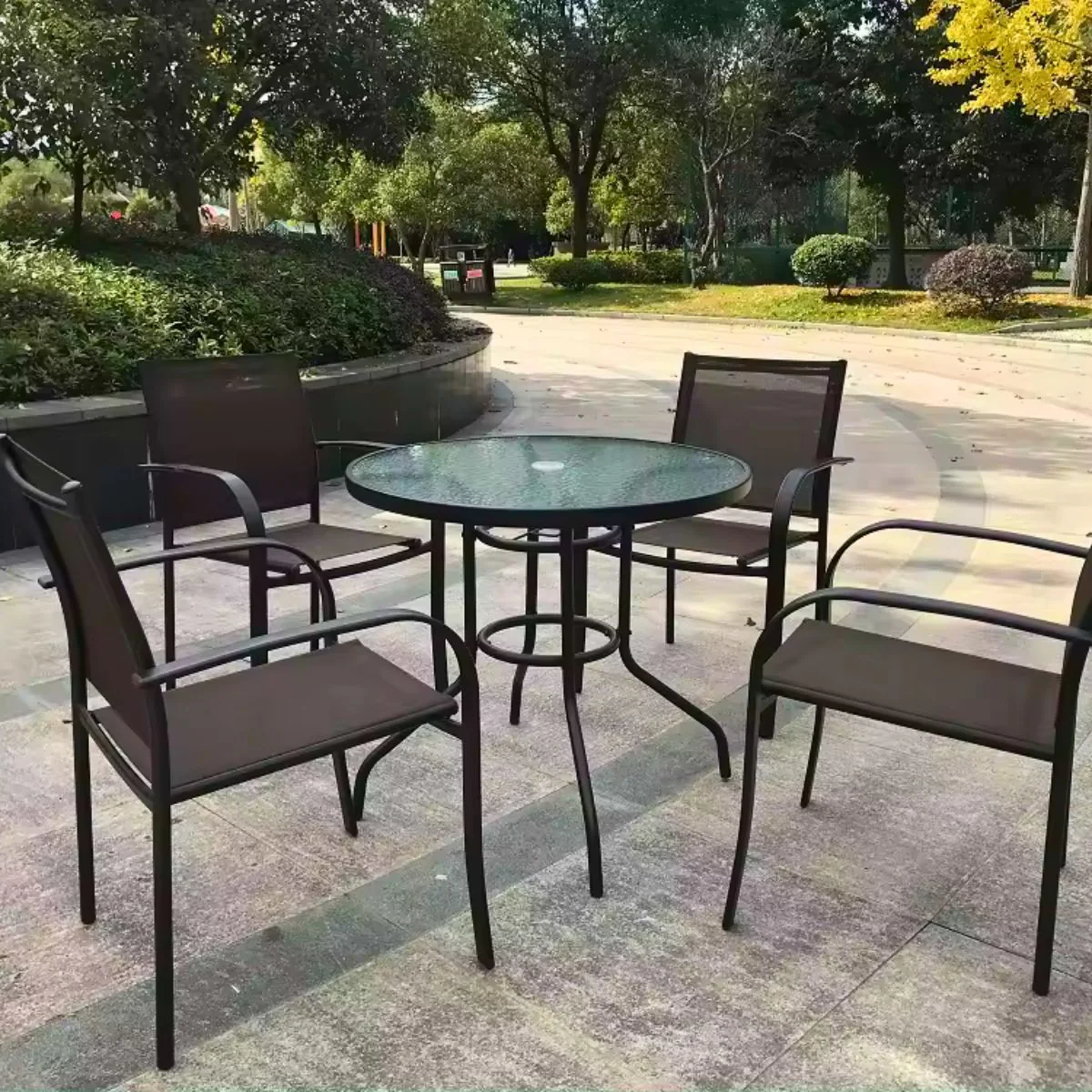 שולחן עגול למרפסת קוטר 80 דגם רומא - Image 8